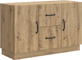 vidaXL Πλαϊνό γραφείο Artisan Δρυς 89 x 34,5 x 57 εκ.