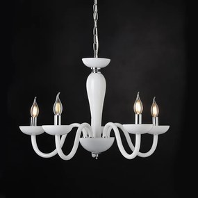 Φωτιστικό Κρεμαστο Aca BLK82185PWC LUNARIA Λευκό (White)