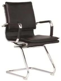 Πολυθρόνα Επισκέπτη BF3600V PU Μαύρο 55x63x92cm (Σετ 2 ΤΕΜ)