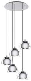 Φωτιστικό Κρεμαστό Eglo 98596 ROCAMAR 1 Χρώμιο (Chrome)