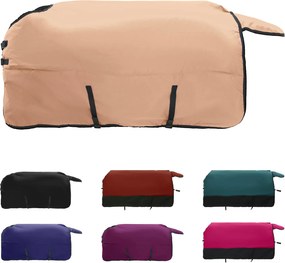 vidaXL Σαμάρι Ίππου Καπουτσίνο 75 cm Πολυεστέρας