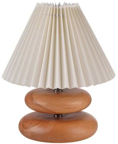 Φωτιστικό Επιτραπέζιο 534LUN5203 Φ23x28cm 1xE27 40W Cream-Oak Opviq