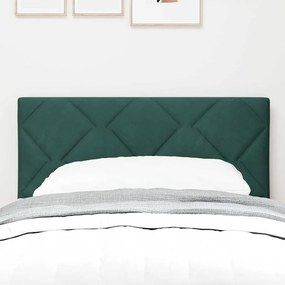vidaXL LED κεφαλάρι Σκούρο Πράσινο 80 cm Βελούδο