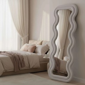 Cheval Mirror Mundo Oval - Cream Cream