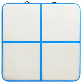 vidaXL Στρώμα Ενόργανης Φουσκωτό Μπλε 200 x 200 x 10 εκ. PVC με Τρόμπα