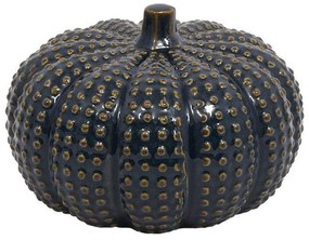 Διακοσμητική Κολοκύθα 023-223-088 20x20x14cm Blue Black-Gold Ceramic