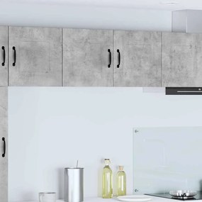 vidaXL Κρεμαστό ντουλάπι κουζίνας Σκυρόδεμα Γκρι 80 x 31 x 40 εκ