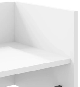 Ράφι Τοίχου Λευκό 100x35x30,5 εκ. από Επεξεργασμένο Ξύλο - Λευκό
