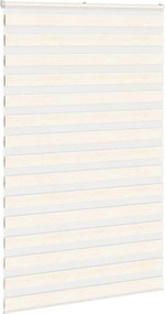 vidaXL Ζέβρα τυφλή μπεζ μάρμαρο Πλάτος υφάσματος 135,9 εκ. Πολυεστέρας