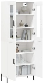 vidaXL Ντουλάπι Λευκό 69,5x34x180 εκ. από Επεξεργασμένο Ξύλο