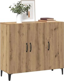 vidaXL Ντουλάπι Αρτισιανή Δρυς 90 x 34 x 80 εκ. από Επεξεργασμένο Ξύλο