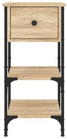 vidaXL Κομοδίνο Sonoma Δρυς 34 x 36 x 70 εκ. από Επεξεργασμένο Ξύλο