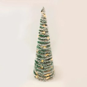 Χριστουγεννιάτικο Δεντράκι Με Led Aca Cone Tree Rattan Green X1130119