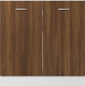vidaXL Ντουλάπι Νιπτήρα "Lyon" Καφέ Δρυς 80x46x81,5 εκ. από Τεχνητό Ξύλο