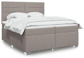 ΚΡΕΒΑΤΙ BOXSPRING ΜΕ ΣΤΡΩΜΑ TAUPE 200X200 ΕΚ. ΥΦΑΣΜΑΤΙΝΟ 3290599