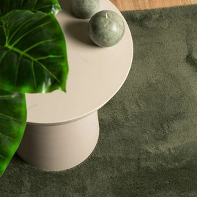 vidaXL Rug HUARTE Green 80 x 200 cm 100% Polyester Επίπεδος