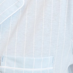 Νυχτικό με ρίγες, από καθαρό βαμβακερό ζέρσεϊ