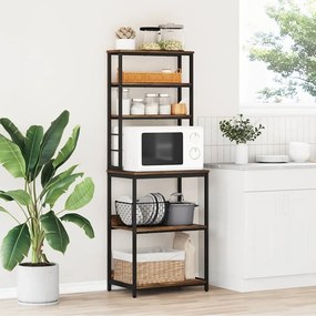 vidaXL Ράφι Κουζίνας 5 επιπέδων 60 x 40 x 168 εκ Επεξεργασμένο Ξύλο