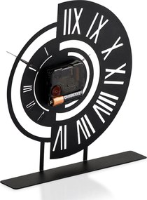 Διακοσμητικό Ρολόι Μαύρο RUOTA 25x1,5x23