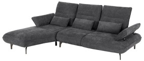 CORNER (LEFT) SOFA-BED CONVERT  GREY FABRIC 283x188x100Hcm.