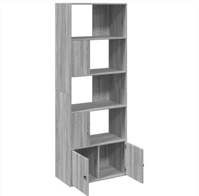 vidaXL Βιβλιοθήκη Γκρι Sonoma 70x36x189 εκ. από Επεξεργ. Ξύλο