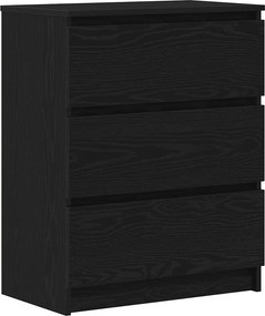 vidaXL Μπουφές Μαύρης Δρυός 60x35x76 εκ. από Τεχνητό Ξύλο