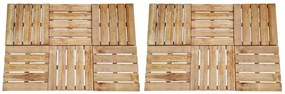 vidaXL Πλακάκια Deck 12 τεμ. Καφέ 50 x 50 εκ. Ξύλινα