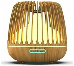 Led Συσκευή Αρωματοθεραπείας Υπερήχων K-H6G Καφέ 500ml