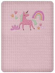 ΚΟΥΒΕΡΤΑ ΠΙΚΕ ΚΟΥΝΙΑΣ 110X140 ADAM HOME UNICORN OPAL ROSE