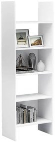 vidaXL Βιβλιοθήκη Λευκή 60 x 35 x 180 εκ. από Επεξ. Ξύλο