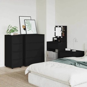 vidaXL Ντουλάπι αποθήκευσης Μαύρο 40 x 48 x 105 εκ Επεξεργασμένο ξύλο
