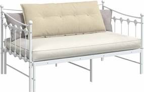 vidaXL Μαξιλάρι Πλάτης Κρεμ 120 x 19 x 50 εκ ύφασμα