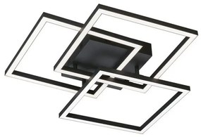 Πλαφονιέρα Φωτιστικό Οροφής LED 29W Seth 2700-6500K 52x52 Fischer Honsel-21379-Μαύρο-Λευκό 21379