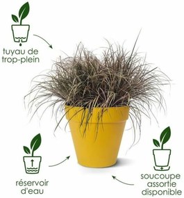 Σετ από Γλάστρες Elho Γκρι Πλαστική ύλη Στρόγγυλο 2 Τεμάχια