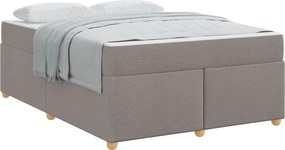 vidaXL Σκελετός Κρεβατιού Taupe 160 x 200 cm ύφασμα