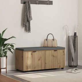 vidaXL Παγκάκι Χαλωρίου Τεχνίτικη Δρυς 100 x 38 x 46 εκ