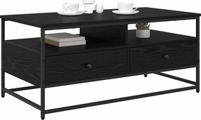 vidaXL Τραπεζάκι σαλονιού Μαύρη Οξυά 100 x 51 x 45 cm