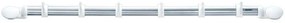 Κρεμάστρα Κουζίνας Signature 23233 55cm Silver-White Leifheit Ατσάλι,Πλαστικό