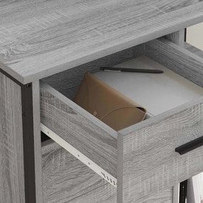 vidaXL Γραφείο Ντουλάπι Γκρι sonoma 76 x 41 x 72 cm Επεξεργασμένο ξύλο