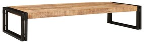 vidaXL Ράφι μπάνιου 120 x 50 x 23 εκ. Στερεό ξύλο μάγκο, σίδηρος
