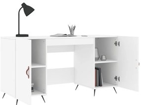vidaXL Γραφείο Λευκό 140 x 50 x 75 εκ. από Επεξεργασμένο Ξύλο