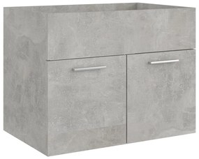 vidaXL Ντουλάπι Νιπτήρα Γκρι Σκυροδέματος 60x38,5x46 εκ. Μοριοσανίδα