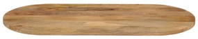vidaXL Επιφάνεια Τραπεζιού Οβάλ 140x60x2,5 εκ. Μασίφ Ξύλο Μάνγκο