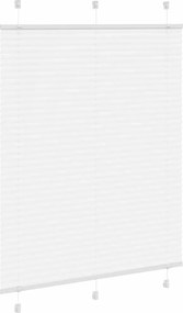 vidaXL Πλισέ περσίδα Λευκό 105x150 cm Πλάτος υφάσματος 104,4 cm