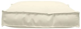 vidaXL Μαξιλάρι παλέτας για κάθισμα Κρεμ 70 x 70 x 12 cm Ύφασμα Oxford