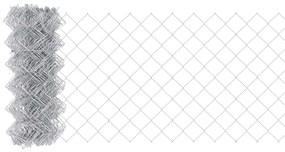 Φράχτης αλυσίδας Ασημί 25 x 0.6 μ Γαλβανισμένος χάλυβας