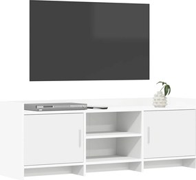 vidaXL Ντουλάπι TV 130 x 33 x 47 εκ Λευκό Επεξεργασμένο Ξύλο
