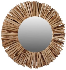 Καθρέπτης Driftwood HM7720 60x5x60cm Natural Ξύλο,Γυαλί