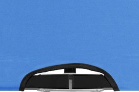 vidaXL Ξαπλώστρα Δύο Ατόμων Πτυσσόμενη Μπλε Ατσάλινη