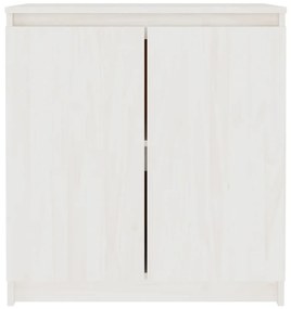vidaXL Βοηθητικό Ντουλάπι Λευκό 60 x 36 x 65 εκ. από Μασίφ Ξύλο Πεύκου